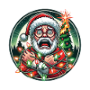 Christmas electrocution chaos with Santa