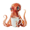Tintenfisch Kaffee