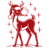 Reindeer Mom Christmas Charm