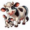 Cow with child