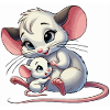 Mouse mother with child