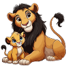 Leo father with child
