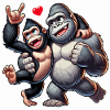 Gorilla-Paar