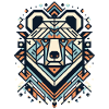 Abstract Animal Bear 2