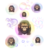 Soap Bubbles Monkey
