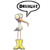 Seagull speech bubble Delulu
