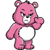 Angry Pink Bear Cartoon
