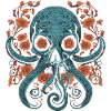 kraken skull design