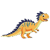 Cheerful dinosaur