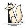 Fox Love with Heart