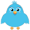 Petit oiseau bleu