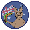 Adorable Kangaroo Australia boomerang