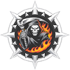 Flaming Reaper on Spiked Crest