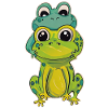 Two frog friends