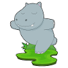 Hippopotamus Yoga Fitness Gymnastics