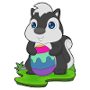 Skunk Easter Easter Egg