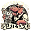 Bartender Barman Hippopotamus Hippopotamus Gift