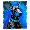Doberman Dog Portrait