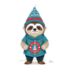 Cozy Sloth Gnome Gnome Gnome