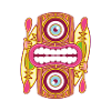 Roter Tiki King - Kajak