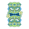 Blue Tiki Queen - Flowers
