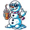 Cooler Schneemann Mit Mittelfinger Statement