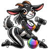 Gym black goat babe
