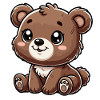 Brown bear child