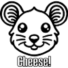 Cute looking Mouse - "Cheese" Design