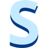 Pop and modern blue letters