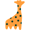 Cute Orange Giraffe