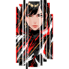 Cyberpunk marble woman