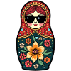 Russian Girl! Matryoshka Russian Sunglasses