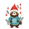 Cozy Christmas Sloth Style