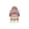 Écureuil d’hiver avec casquette