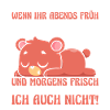 Faulenzer Langschläfer Motivation Bär