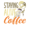 Coffee Lover Skeleton Stays Awake
