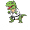 Jitsusaurus Dinosaur in Jiu-Jitsu Gear
