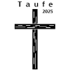 Taufe 2025 Kreuz Maserung