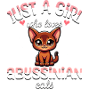 Fille Adore Chat Abyssin