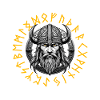 Wikinger Krieger Walhalla Runenkreis