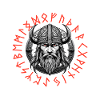Wikinger Krieger Walhalla Runenkreis