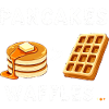 Crêpes sur gaufres