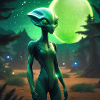 Green Moon alien