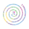 Pi dag: 3.14159265359 Spiral Regnbue
