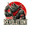 Funny Rhino Revolution Greeting