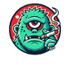 Cool Green Monster Guy
