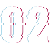 Two 2 Two 02 Number Effect Distorted Number