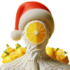 Cyber Santa Zitrone