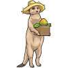 Erdmännchen Ostern Landwirt